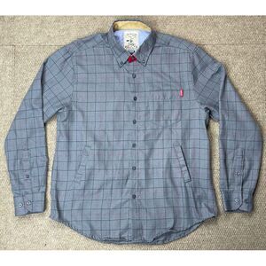 The Roosevelts RSVLTS Men's Button‎ Down Long Sleeve Flannel Size Large